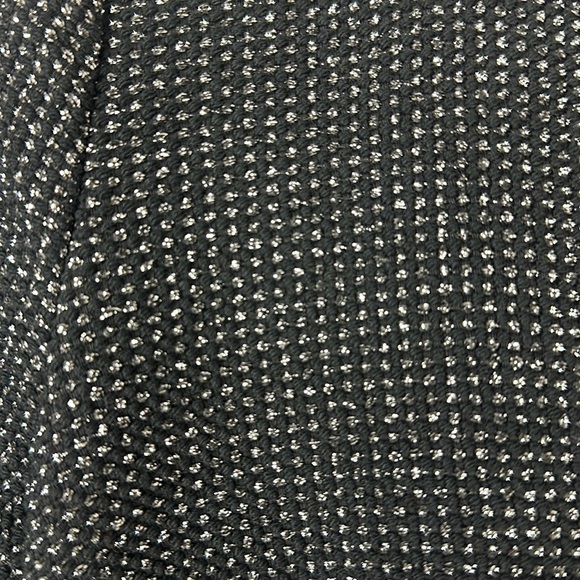 Veronica Beard Black & Silver Ruched Metallic Ira Dress 2 - Picture 7 of 16